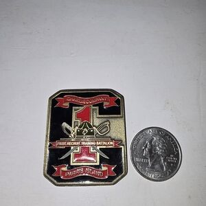 Marine Corps 1st Recruit Training Battalion Charlie Company challenge coin.